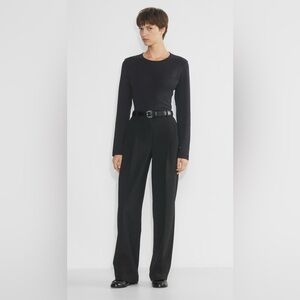 Babaton Atelier Size 6 Pleated Wide Trousers